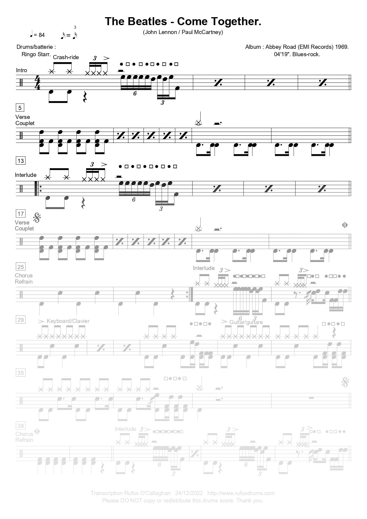 Beatles, The - Come Together