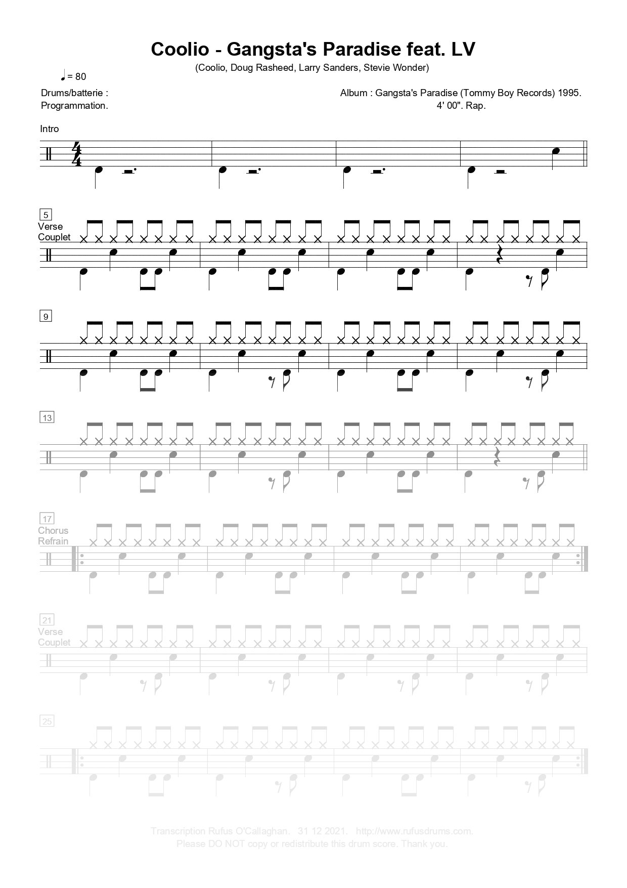 Coolio - Gangsta's Paradise feat. LV